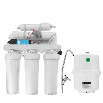 Система за обратна осмоза 5 RO Филтър за питейна вода, Пречистване на Кухненски филтри за вода Мембранная филтрираща система с вода