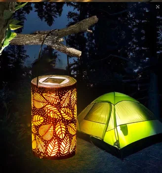 Слънчеви светлини Външни декоративни фенери Ретро Окачен фенер Метален свещник за градински лампи