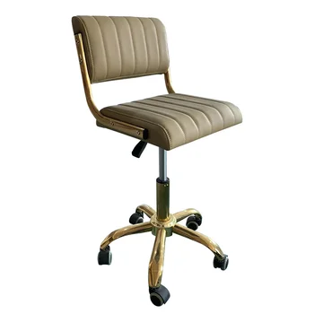 Специален стол с шкивом за салони за красота, фризьорски салони, голям работен стол, столове за салони за мигли и нокти