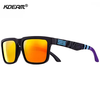 Спортни поляризирани слънчеви очила мъжки маркови дизайнерски слънчеви очила с огледално UV400 дамски слънчеви очила с универсална скоростна KDEAM CE