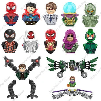 Супергерои на спайдърмен, spiderman, Д-р Веном, октопод, мини фигурки, тухли, строителни блокове, класическият модел на филм, играчки, подаръци