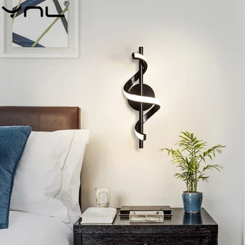 Съвременен творчески led монтиран на стената лампа, нощни луксозен стенен тела, осветителни тела за дома, хол, осветление в помещенията, окачена лампа