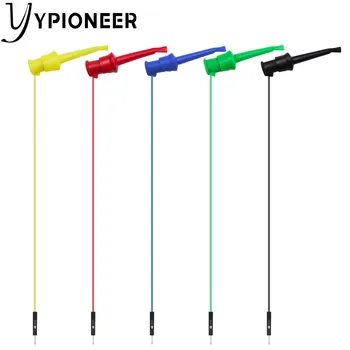 Тест Куки YPioneer P1534/P1535 Mini Grabber за да се свържете с Макетной Платка Съединителните Проводници Меки Гъвкави Силиконови Тестови кабели за Електрически Изпитвания