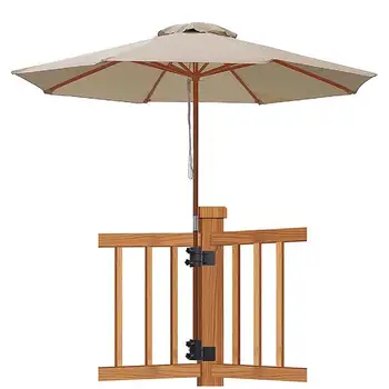 Титуляр чадър за двор ъглово определяне на сверхпрочный притежателя чадър за двор Регулируема закопчалка чадър на палубата Регулируема чадър за парапети