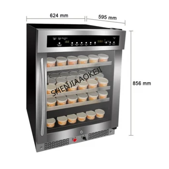 Търговска машина за приготвяне на кисело мляко, 4 слой, автоматична ферментационная хладилна машина 220 v/110 В, интелигентно оборудване за приготвяне на кисело мляко