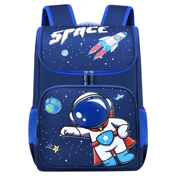 Училищна чанта с принтом астронавти за момчета 1-3 клас, ученически чанти за начално училище, раница с голям капацитет за момичета от 6 клас