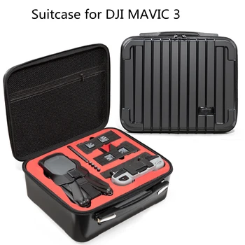 Чанта за съхранение на Mavic 3, чанта за съхранение на куфара, водоустойчив и противоударная кутия за аксесоари, черен, подходящ за DJI MAVIC 3