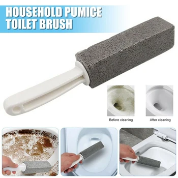 Четка за тоалетна от пемза, тоалетна за баня, четка за почистване на тоалетната чиния, пръчка, мивка, вана, средство за премахване на мъртвите ъгли, пукнатини, от плака, петна, премахва
