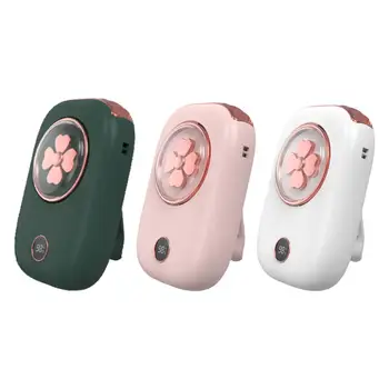 Шиен вентилатор е Тих цифров дисплей USB Лек с регулируем шнурком ръчно фен за къмпинг, пътуване, спорт, на закрито