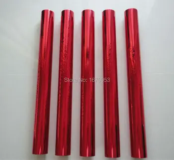 0,64 × 120 м Червен печат от PVC, с топла фолио размер