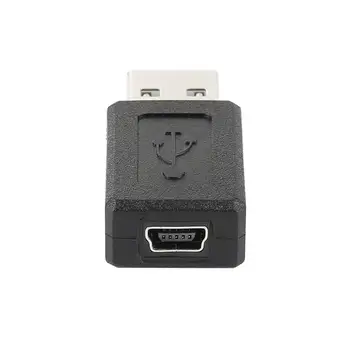 1 ~ 15 бр. на Едро, Нова Черна, USB 2.0 A за мъже и жени, Mini USB B, 5-пинов Конектор за свързване на кабел-адаптер, за най-добра цена