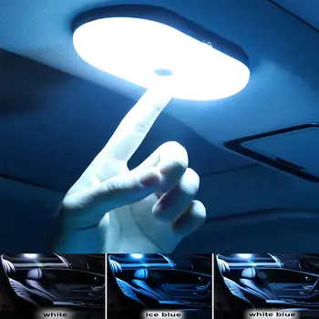 1 бр. led сензорен лампа, мини безжична осветление за четене в купето, тавана лампа със сензорен датчик, USB зареждане, нощна светлина за полагане на автомобила