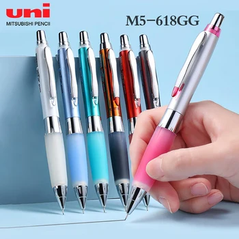 1 бр Япония Uni M5-618GG Alpha Gel HD Shaka Шейкър Механичен молив с автоматично грифелем 0,5 мм канцеларски материали