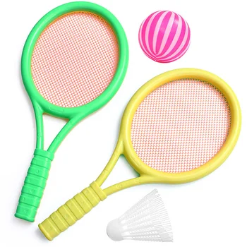 1 комплект, комплект детски тенис ракети, ракети за плажен тенис, спортни играчки за деца, детски случайни
