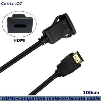 1 м от 4 До 60 Hz HDMI-съвместим кабел от мъжа към жената, за скрит монтаж в табло за закрепване на панел водоустойчив кабел за автомобили, лодки, мотоциклети