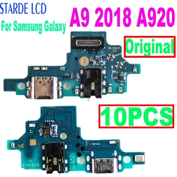 10 БР. USB Докинг станция За Зареждане на Портове и Съединители Jack Конектор Таксата за Зареждане Гъвкав Кабел Samsung Galaxy A9 2018 A920 SM-A920F/DS A920F