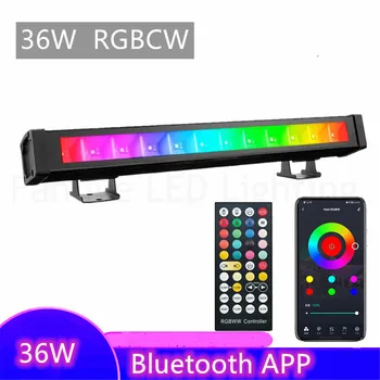 10 бр. Нови 36 W RGBCCT Sasha Bluetooth LED стенен омыватель приложение за дистанционно управление на осветление вътрешно външно осветление