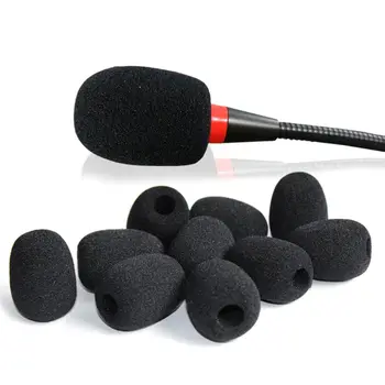 10 БР. порести калъф за микрофон на ветровом стъкло, пенопластовый калъф за микрофон, слушалки, защитна капачка за микрофон на гъши врата