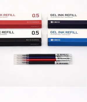 10 бр. сини/черни/червени/многоцветни мастила за гелевой дръжки Xiaomi KACO 0,5 мм, дръжка за подпис, за училището офис, плавно писане, приготвени за подпис