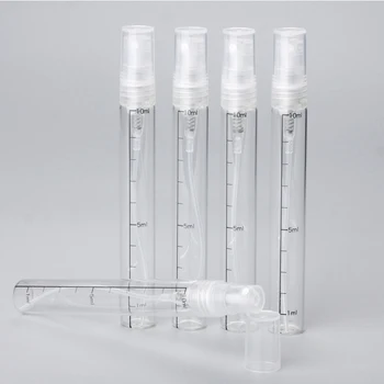 100 бр./лот, 10 мл, scalable стъклена бутилка, празни флакони за парфюми, Кран, Преносим Козметични контейнер за Пътуване