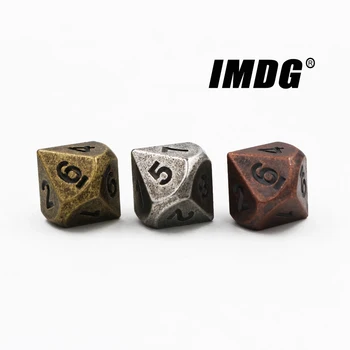 1бр D10 (0-9) Многостранни RPG игра на Зарове с 10 страни Аксесоари Метални Кубчета За игра На зарове с Различни цветове Цифрови Зарове Игри
