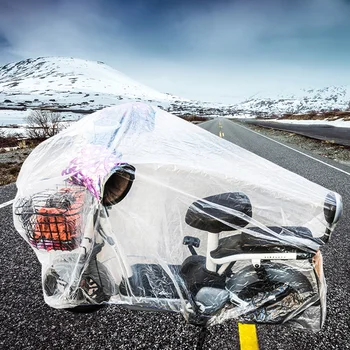 2 бр. еднократна калъф за мотоциклет, найлонова торбичка за мотоциклет, преносим защитен калъф