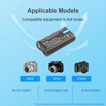 2 бр./ЛОТ KLIC-8000 Батерия за Kodak Easyshare Zx1 ZxD Z612 Z712 Z812 Z1085 Z1015 Z1012 Z1485 Z8612 IS Фотоапарат Richo DB-50