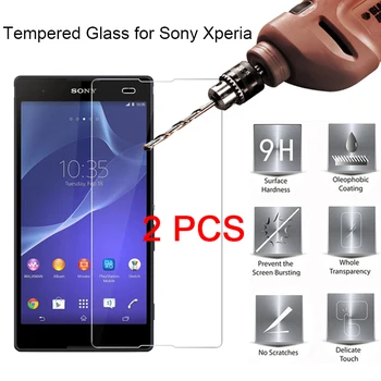2 ЕЛЕМЕНТА Стъклена Фолио, Защитно Стъкло за Sony XA2 Plus XA3 XA1 Ultra HD 9H екран Протектор за Sony Xperia X Performance XA Compact