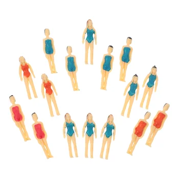 20 бр. модел характер, пясък маса, модели на хора, които пейзаж, мини-фигури, боядисани в PVC, приморски