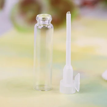 20 бр/опаковане., стъклена бутилка обем 1 мл, мини-набор от духове, за многократна употреба празен стъклен флакон за парфюм, бутилка за течности, флакон за парфюм