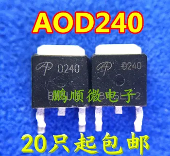 20 броя оригинални нови AOD240 D240 TO-252 40V 70A