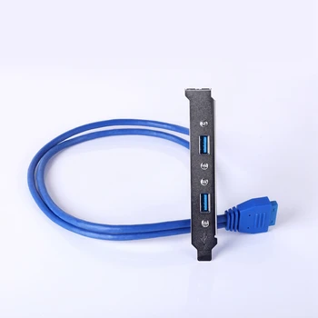 20-пинов конектор за свързване на двухпортового кабел USB 3.0, разширете порт USB 3.0 към дънна платка до панел на кутията на компютъра