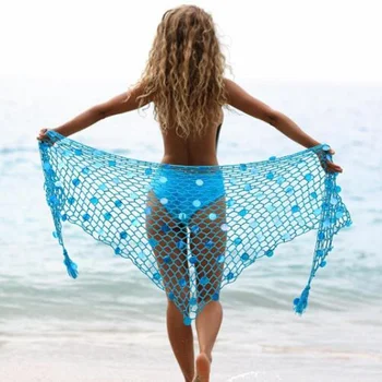 2021 годишният нов бански, плажна кърпа, слънцезащитен крем, женски секси деликатен ярък шал-шал с двойно предназначение