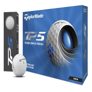 2021 Топки за голф TP5, бели, 12 броя в опаковка