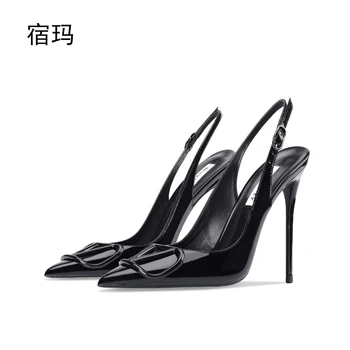2023 Луксозни V маркови дамски сандали с каишка и катарама, женски фетишистские женски обувки с джапанки, лятна обзавеждане по класически дамски обувки за партита на висок ток
