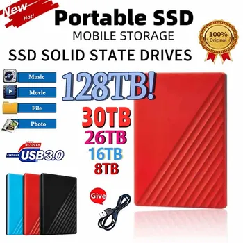 2023 Мини Лаптоп SSD Type-C /USB3.1 Външния Мобилен твърд диск Високоскоростен 4 TB 8 TB 16 TB Твърд диск За лаптоп SSD Твърд диск