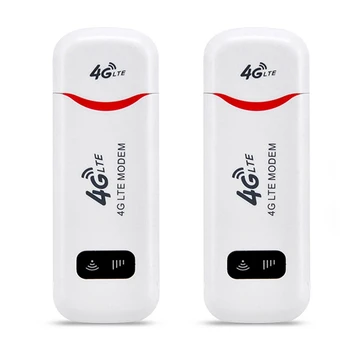 2X LTE 4G Рутер Безжичен USB ключ Мобилен Широколентов достъп на 150 Mbps Модемная Нож Сим-карта, USB-Адаптер за Безжична Мрежова Карта