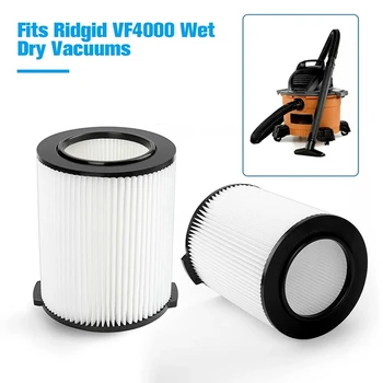 2X Стандартен влажна/суха HEPA филтър ac Подмяна на моющийся за Ridgid VF4000 Vac 5-20 литра филтър за прахосмукачка
