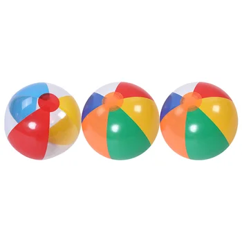 3 бр. плажен игра топката за басейни, надуваеми детски цветни играчки с топката (случаен цвят)