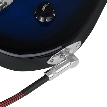 3 Метра Китара Кабел аудио кабел Линия на намаляване на Шума, Цветен Сплетен Екраниран Кабел, резервни Части и Аксесоари за електрическа китара Бас