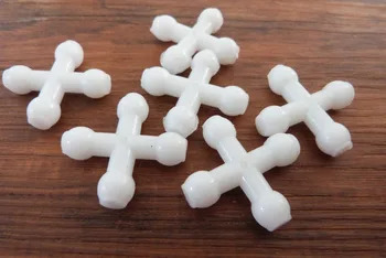30 мм с бели пластмасови мъниста във формата на кръст са подходящи за 12 мм шарнира скелета за детски играчки, аксесоари за скелети