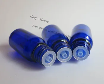 360 x 10 мл бутилка за етерично масло от кобальтово-синьо стъкло, стъклена бутилка за етерично масло с обем от 10 cc, с капачка, която предпазва от отваряне