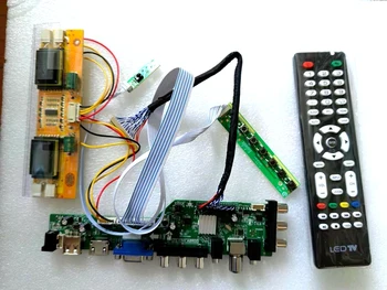 3663 Цифров сигнал DVB-C DVB-T комплект за M190EN03 V0/V2 M190EN03 V1/V3 4CCFL 1280X1024 Такса водача LCD контролер на телевизора