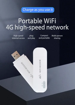 3G, 4G и WiFi рутер Мобилен преносим/мини/безжичен USB LTE FDD мрежата на модем ключ с слот за nano SIM карта автомобили точка за достъп