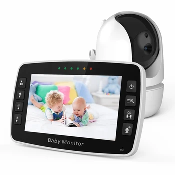 4.3-инчов безжична домофонна система далечни разстояния PTZ детска камера Показване на температурата Напомняне за хранене на бебето следи помещение Бавачка бавачката