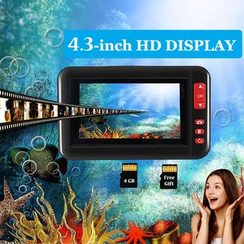 4,3-инчов сензорен екран, камера за подводен риболов hd камера-ендоскоп usb android type c кабел 3 в 1 група за риболовната макара
