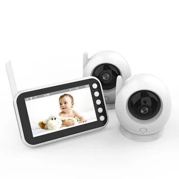 4,5-инчов 720P безжични PTZ следи бебето, мониторинг на температурата, вокс-напомняне за хранене, домофон, бавачка, помещение за видеонаблюдение