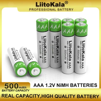 4-80 бр LiitoKala AAA NiMH 1.2 500 mah Акумулаторна батерия Подходяща за детски играчки, мишки, електронни везни и т.н.
