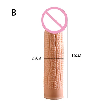 4 Размера Высокоэластичный удължител за пенис ръкав за многократна употреба силиконови презервативи Забавяне на еякулацията пениса, еротични играчки за възрастни, интимни продукти