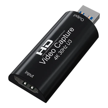 4K, HDMI-съвместим С USB 3.0 Заснемане на аудио-Видео Игра на Карти, Запис за PS4 PS5 Камера на Лаптоп КОМПЮТЪР отразяване на живо на 1080P 60 кадъра в секунда